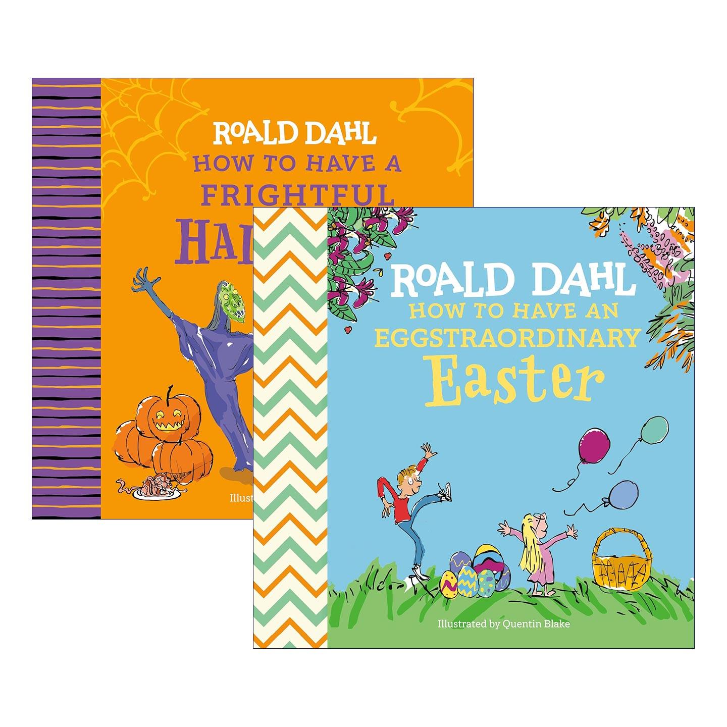 英文原版 Roald Dahl How to Have...系列2册 罗尔德达尔 如何度过一个与众不同的复活节/可怕的万圣节 儿童精装经典绘本 英文版