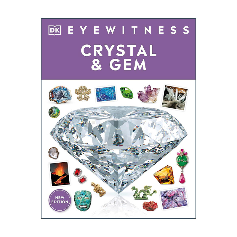 英文原版 DK Eyewitness Crystal& Gem目击者系列水晶和宝石儿童科普百科英文版进口英语原版书籍