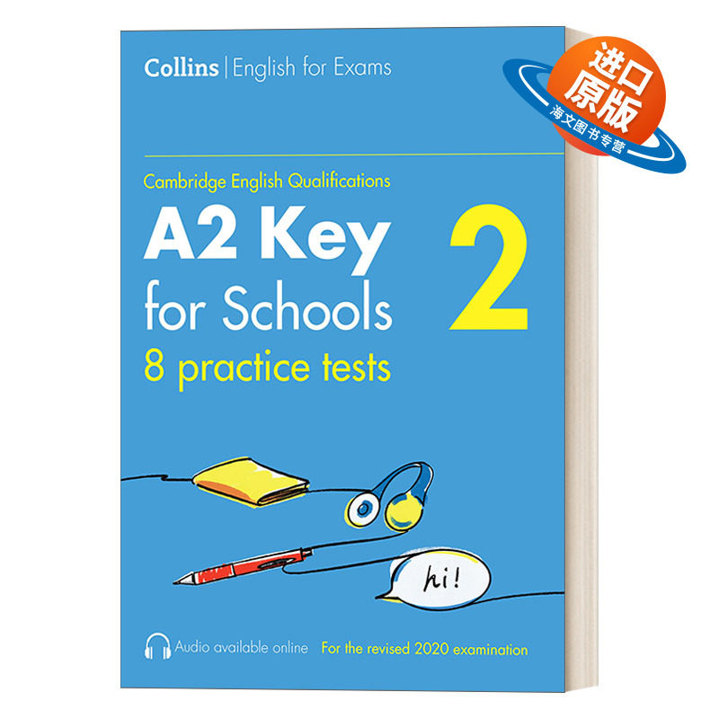 英文原版 Practice Tests for A2 Key For Schools Vol 2 剑桥KET考试8套模拟题 第2辑 英文版 进口英语原版书籍