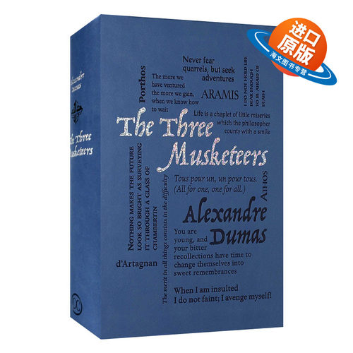 英文原版小说 The Three Musketeers 三个火枪手 大仲马 Word Cloud Classics字云经典 软精装皮质封面 英文版 进口英语原版书籍