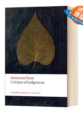 判断力批判 英文原版 Critique of Judgement 康德 Immanuel Kant 牛津世界经典系列 英文版进口原版英语哲学书籍