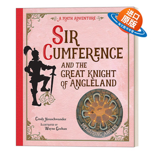 少儿课外阅读 Cumference Great the 英文原版 STEM 绘本图画书 盎格鲁骑士 and 圆周骑士与伟大 Angleland 英文版 Knight Sir