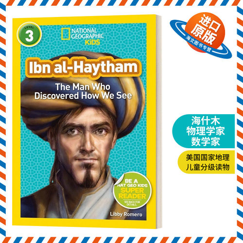 英文原版 National Geographic Kids Readers L3 Ibn al-Haytham 国家地理分级读物第3级 海什木物理学家数学家 英文版 进口书籍