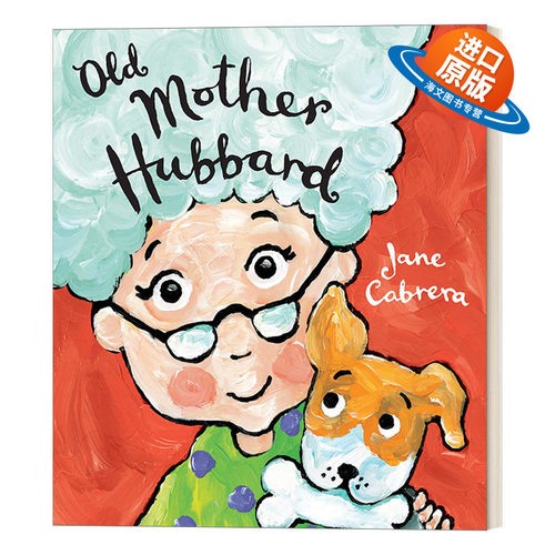英文原版绘本 Old Mother Hubbard Jane Cabrera's Story Time 老奶奶哈伯德 0-2岁幼儿童谣儿歌绘本 纸板书 英文版 进口英语书籍