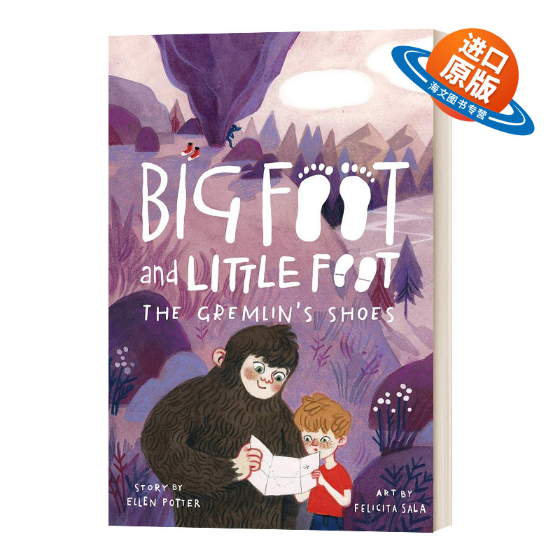 英文原版 Big Foot and Little Foot #5 大脚与小脚5 Gremlin'S Shoes插画 英文版 进口英语原版书籍儿童外文书