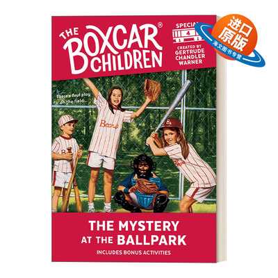 英文原版 The Boxcar Children Specials#4 The Mystery at the Ballpark Boxcar 棚车少年特辑#4 棒球场的神秘 英文版 进口英语书