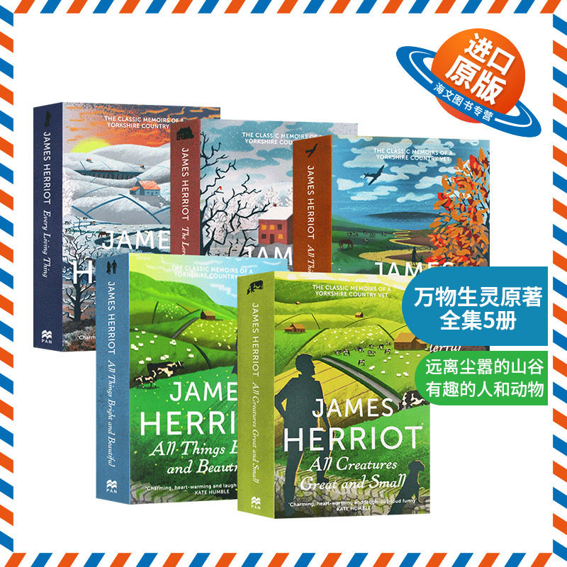 英文原版万物生灵原著5本全集
