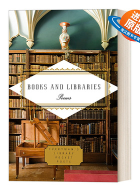 英文原版 Books and Libraries Poems Everyman's Library Pocket Poets Series 书与图书馆 诗选 人人图书馆精装收藏版 英文版
