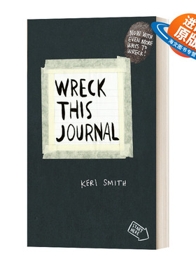 英文原版 Wreck This Journal 做了这本书 创意书 英文版 进口英语原版书籍儿童外文书