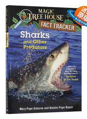 英文原版 Sharks and Other Predators MTHFT#32 神奇树屋小百科系列32 鲨鱼和其他猎食者 英文版儿童外文书