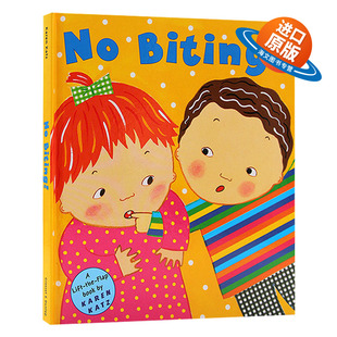 卡伦卡茨 儿童外文书 翻翻书 Karen 不许咬人 绘本 Biting 英文版 英文原版 Katz 精装