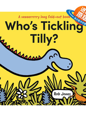 英文原版 Who'S Tickling Tilly 谁在挠蒂莉 幼儿早教启蒙折叠书精装绘本 英文版 进口英语原版书籍