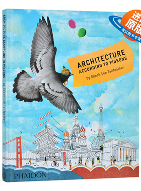 英文原版 Architecture According to Pigeons 鸽眼看建筑 艺术绘本 鸽子的建筑 亲子儿童知识绘本图画书 英文版 精裝 进口英语书
