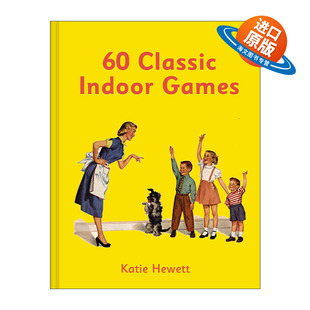 英文原版 60 Classic Indoor Games 六十个经典室内游戏 复古风格精装插画小书 重拾童年娱乐方式 英文版 进口英语原版书籍