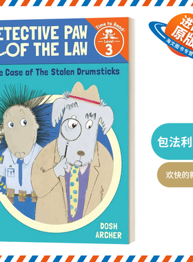 英文原版 Case of the Stolen Drumsticks Detective Paw of the Law Time to Read  Level 3 偷鸡腿案 英文版 进口英语原版书籍