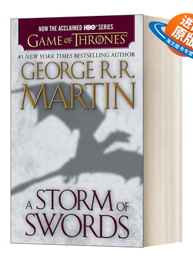 英文原版小说 A Storm of Swords A Song of Ice and Fire Book 3 冰与火之歌3 万剑风暴 影视版 简装 英文版 进口英语原版书籍