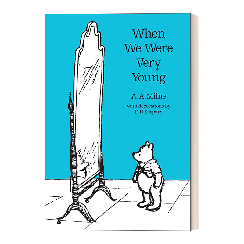 英文原版 Winnie-The-Pooh– Classic Editions When We Were Very Young小熊维尼当我们还很小的时候平装英文版进口英语书