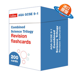 英文原版 Collins AQA GCSE 9-1 Combined Science Revision Cards 柯林斯英国GCSE考试综合科学复习卡片 英文版 进口英语原版书籍