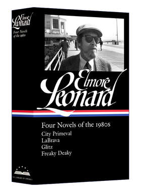 英文原版 精装 Elmore LeonardFour Novels of the 1980s 埃尔莫尔伦纳德八十年代的四部小说 精装 英文版 进口英语书籍