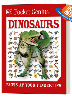 英文原版 Pocket Genius Dinosaurs Facts at Your Fingertips DK百科知识口袋书 口袋天才系列 恐龙 英文版 进口英语原版书籍