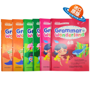 进口原版 OUP Oxford 6册 英文版 Wonderland 英文原版 Grammar 英语书籍 牛津小学英语语法练习册4 正版 6年级
