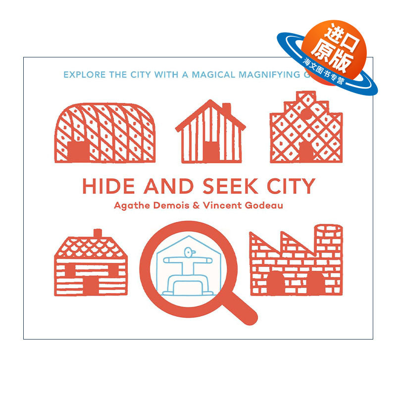 英文原版 Hide and Seek City Explore the City with a Magical Magnifiying Glass 城市捉迷藏 精装 英文版 进口英语原版书籍
