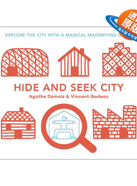 英文原版 Hide and Seek City Explore the City with a Magical Magnifiying Glass 城市捉迷藏 精装 英文版 进口英语原版书籍