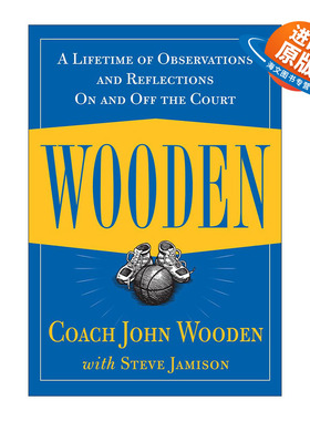英文原版 Wooden 球场内外一生的观察与思考 精装 约翰·伍登 英文版 进口英语原版书籍