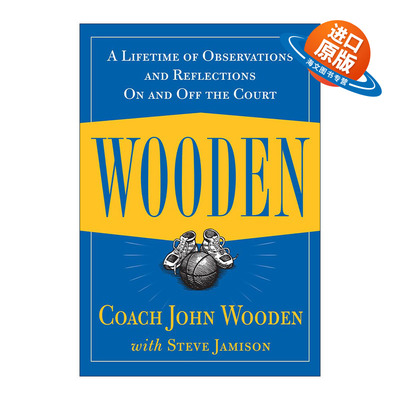 英文原版 Wooden 球场内外一生的观察与思考 精装 约翰·伍登 英文版 进口英语原版书籍