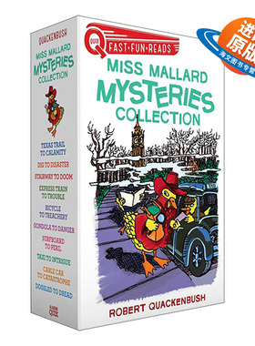 英文原版 Miss Mallard Mysteries Collection 鸭侦探马拉德小姐探案集10册盒装 英文版 进口英语原版书籍