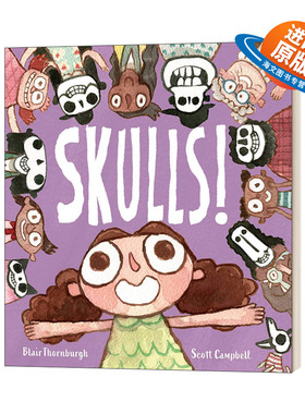 英文原版 精装绘本 Skulls! 头骨！精装 英文版 进口英语原版书籍儿童外文书
