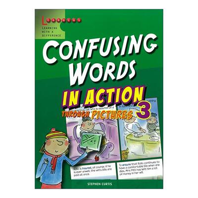 英文原版 Scholastic In Action Confusing Words 3 学乐画中画 易混淆词卷3 英文版 进口英语原版书籍