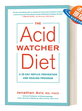 英文原版 The Acid Watcher Diet胃酸观察饮食 为期28天的回流预防和治疗方案 Jonathan Md Facs Aviv 英文版 进口英语原版书籍