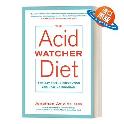 英文原版 The Acid Watcher Diet胃酸观察饮食 为期28天的回流预防和治疗方案 Jonathan Md Facs Aviv 英文版 进口英语原版书籍
