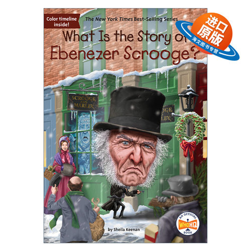 英文原版 What Is the Story of Ebenezer Scrooge? 埃比尼泽·斯克鲁奇的故事是什么 儿童科普百科 Who HQ系列 英文版 进口英语原