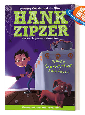 英文原版 Hank Zipzer 10 汉克历险记10 我的狗狗是个胆小鬼 青少年幽默搞笑校园成长章节小说 英文版 进口英语原版书籍