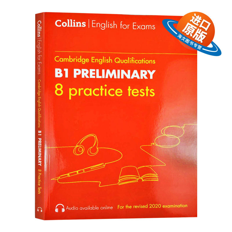 柯林斯剑桥英语PET模拟题 英文原版 Practice Tests for B1 Preliminary PET Collins Cambridge English 英文版考试书