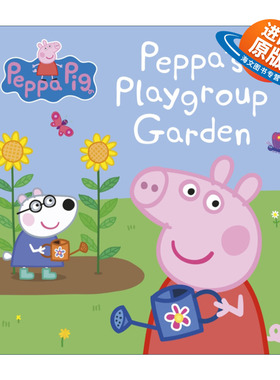 英文原版 Peppa Pig Peppa's Playgroup Garden 小猪佩奇纸板书 幼儿园花园 英文版 进口英语原版书籍