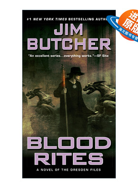 英文原版小说 The Dresden Files 06 Blood Rites 巫师神探系列06 鲜血祭仪 灵异档案 奇幻推理小说 Jim Butcher 英文版 进口书籍
