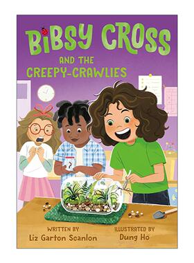 英文原版 Bibsy Cross and the Creepy-Crawlies 比斯·克罗斯系列3 小爬虫 儿童章节桥梁故事书 英文版 进口英语原版书籍
