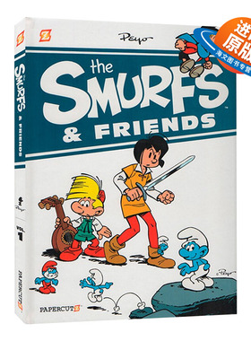 英文原版 Smurfs & Friends 蓝精灵和朋友们 精装合辑 漫画绘本图画书全彩冒险故事书 比利时漫画大师 英文版 进口英语原版书籍