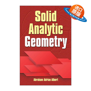 Geometry 立体解析几何 进口英语原版 Solid 书籍 Albert英文版 Analytic Adrian 英文原版 芝加哥大学数学教授Abraham