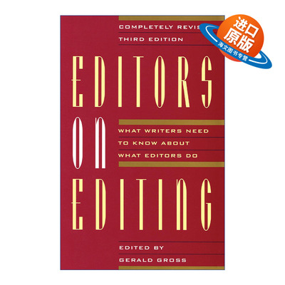 英文原版 Editors on Editing 编辑人的世界 前美国西蒙舒斯特出版公司编辑Gerald C Gross 英文版 进口英语原版书籍