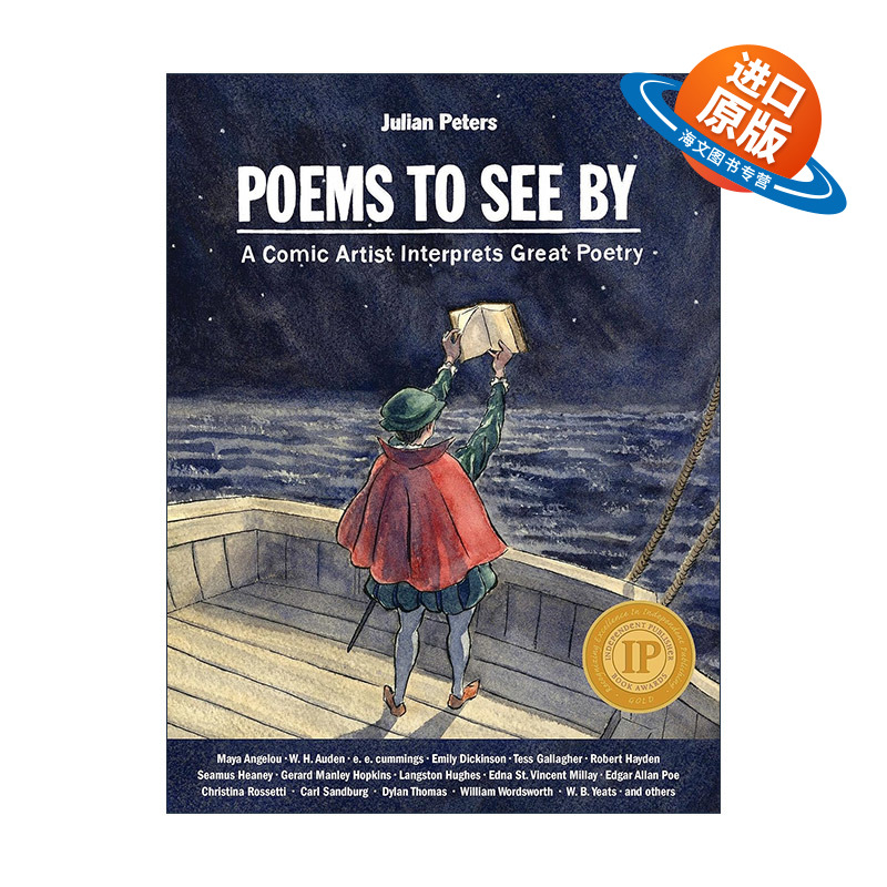 英文原版 Poems to See By 可欣赏的诗歌 一个漫画艺术家解读伟大的诗歌 Julian Peters 精装 英文版 进口英语原版书籍