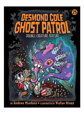 英文原版 Double Creature Feature 德斯蒙德科尔幽灵巡逻队25 初级章节书 英文版 进口英语原版书籍