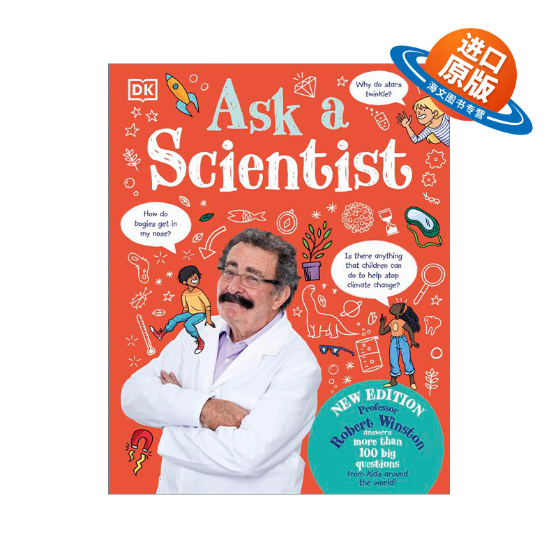 英文原版 Ask A Scientist 问问科学家 儿童科普百科 100个现实中的问题 新版 精装 英文版 进口英语原版书籍