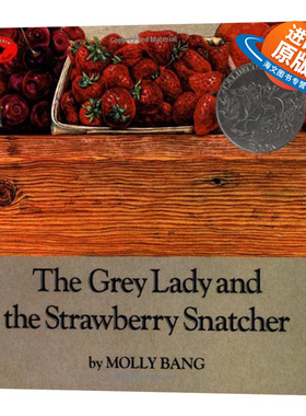 灰袍奶奶和草莓盗贼 英文原版 The Grey Lady and the Strawberry Snatcher 凯迪克银奖绘本 儿童图画书无字书 美国图书馆协会推荐