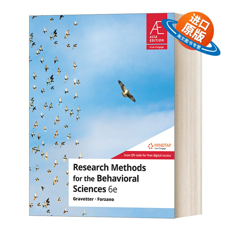 英文原版 Research Methods for the Behavioral Sciences 行为科学研究方法 第6版 英文版 进口英语原版书籍