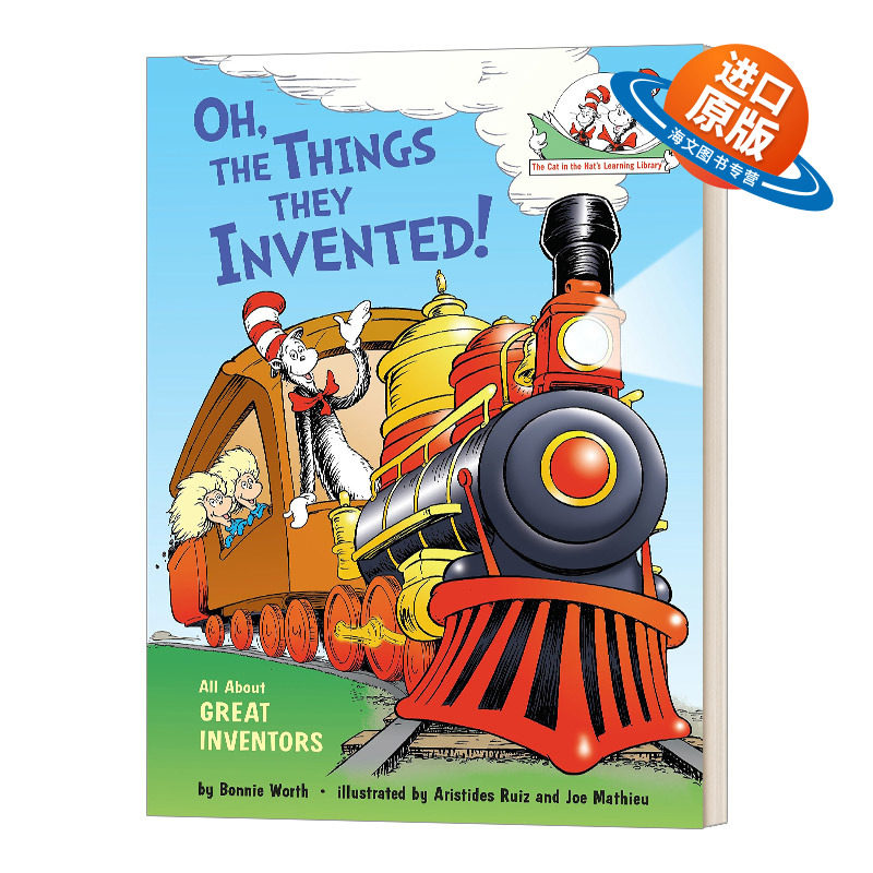 英文原版 精装 Oh the Things They Invented 苏斯博士 戴帽子的猫图书馆 伟大的发明家 精装 英文版 进口英语原版书籍儿童外文书