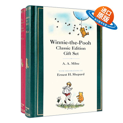 英文原版 Winnie-the-Pooh Classic Edition Gift Set小熊维尼经典故事两本礼物套装 精装豪华收藏版 A. A. Milne进口英语原版书籍